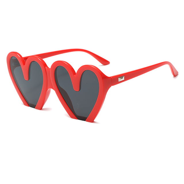 Нові великі поляризовані сонцезахисні окуляри у формі серця #84050