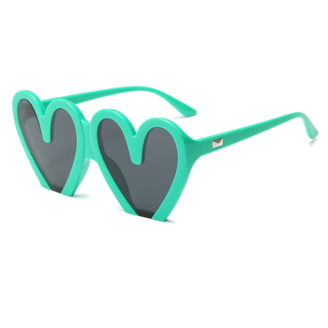New Heart Shape Oversized Women Polarized Sunglasses #84050