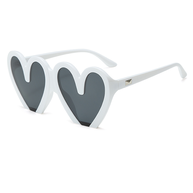 Nové nadměrné dámské polarizační sluneční brýle ve tvaru srdce #84050
