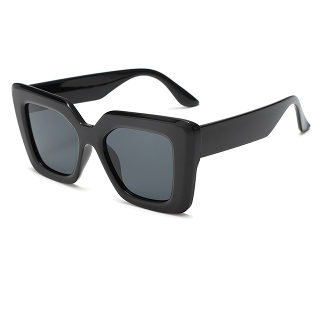 Nowe, duże, damskie okulary przeciwsłoneczne z polaryzacją w kształcie kocich oczu #84046