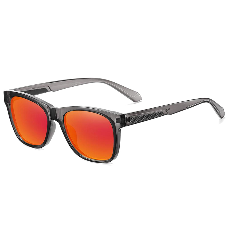 7517 Classic Square Frame with Soft Matte Rubberized Colors TAC Polarized Sunglasses
