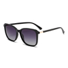 3457 Kwadratowa rama metalowa zawias TAC Polaryzowane soczewki swobodne okulary przeciwsłoneczne Unisex w stylu