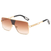 2226 Originalhersteller übergroßer Fliegerstil Metal Men Sonnenbrille