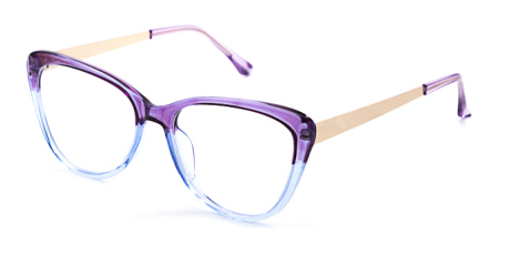 Injektionsacetat-Cat-Eye-Brillenfassung für Damen #8004