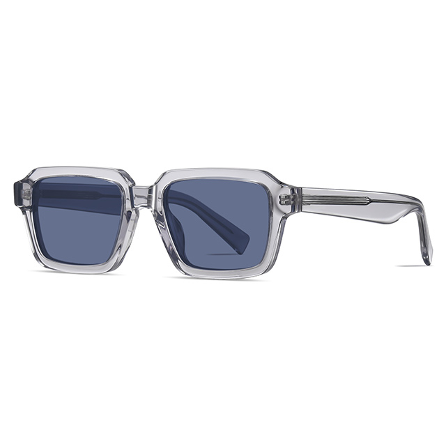 32105 rechteckig geformte handgefertigte Acetat -Sonnenbrille