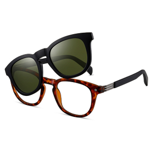 (XXXIII) CI Grilam TR90 Material Foldable Magnetic Clip in Sunglasses 