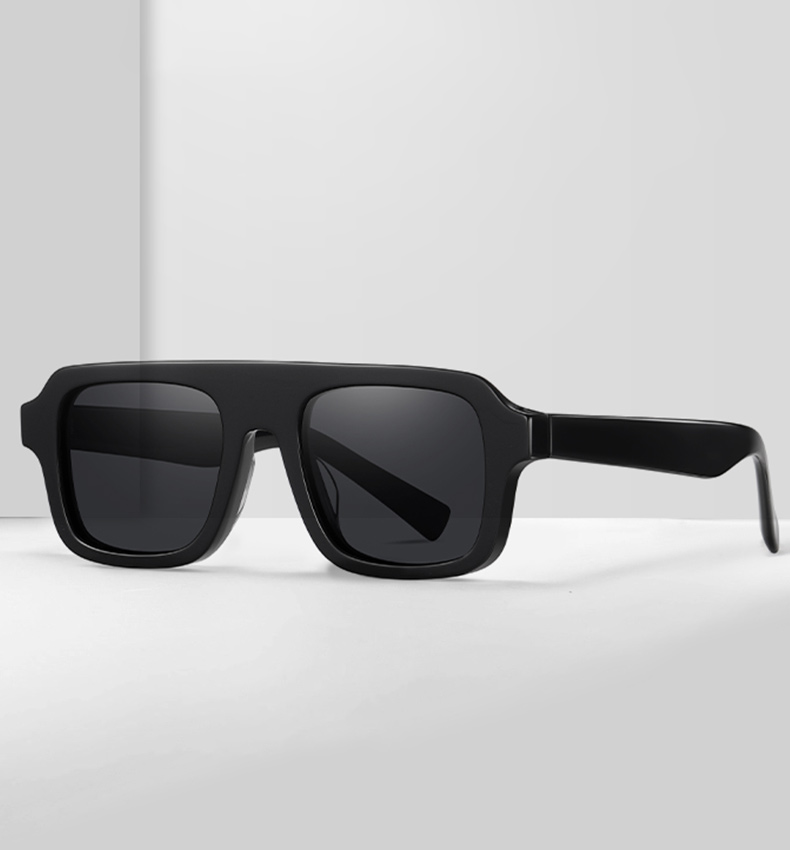 horizontal bridge acetate sunglasses