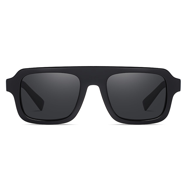 32101 Horizontal Thick Bridge High Quality Unisex Acetate Sunglasses