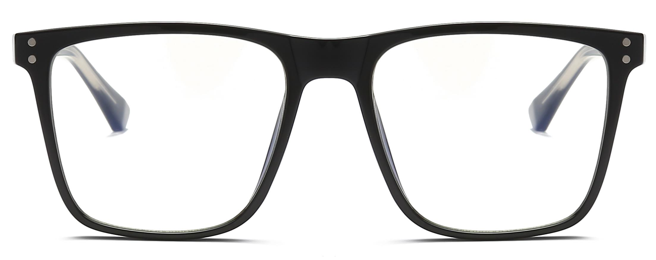 Stock Quadratische Form TR90+CP Anti-Blaulicht-Gläser Damen-Optikrahmen #2023