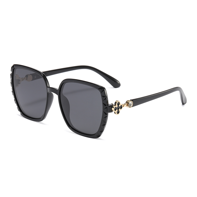 نظارات شمسية مستقطبة بإطار معدني كبير للنساء TR90 #81809