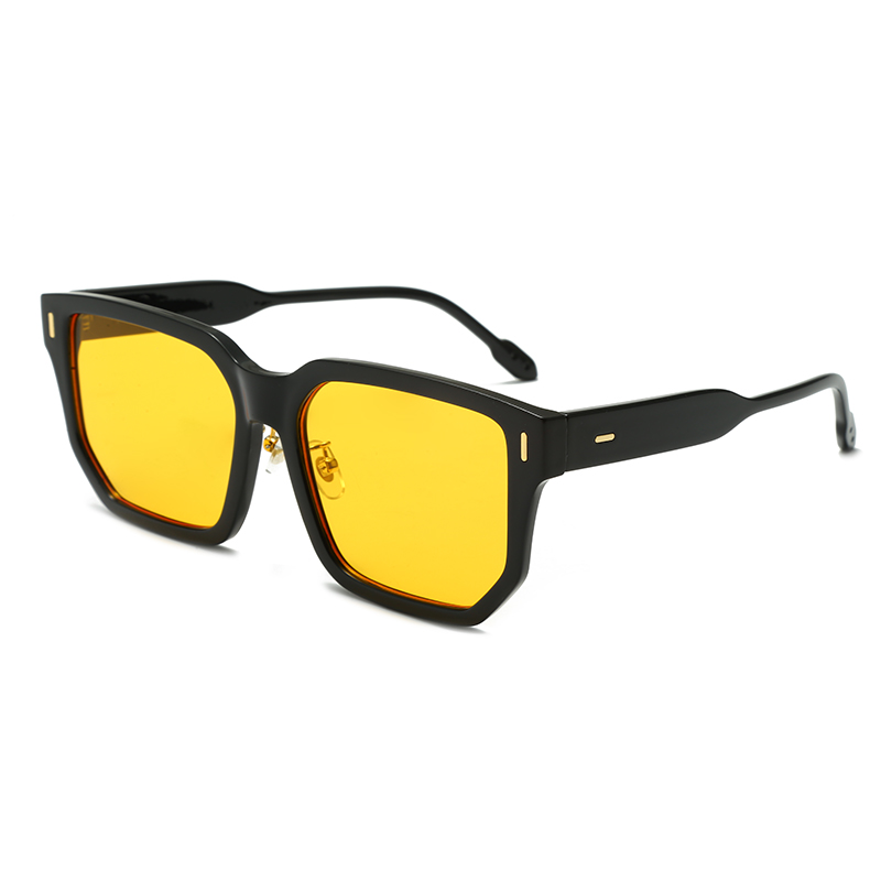 Fráma Sqaure Méid Mór Réidh Miotail Maisiú Ingne Ríse Mná / Unisex PC Polaraithe Sunglasses #99904