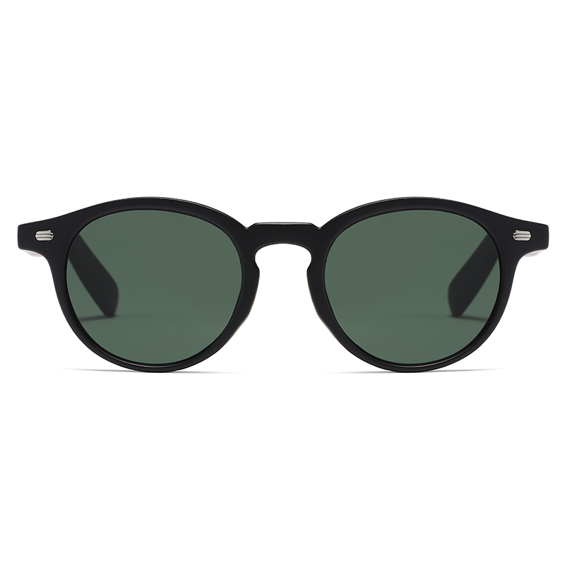 វ៉ែនតារាងមូលបុរាណដែលបានកែច្នៃឡើងវិញនូវ PC Polarized Unisex Sunglasses #81235