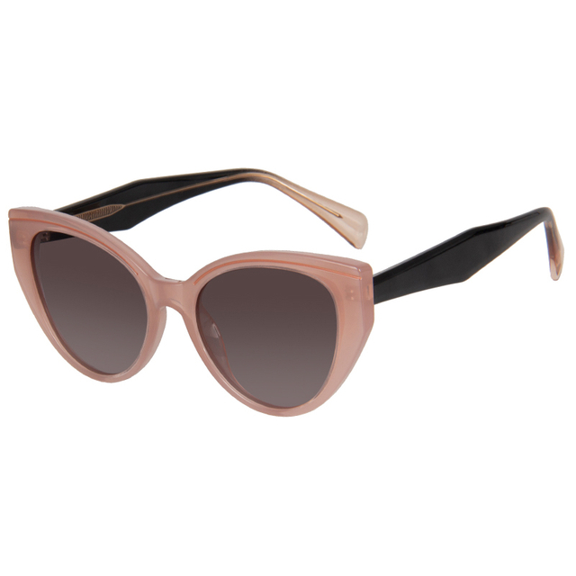 7017 Classic Oval Shape 1.1mm Thickness Polarized Lens Good Quality Plastic Women Sunglasses