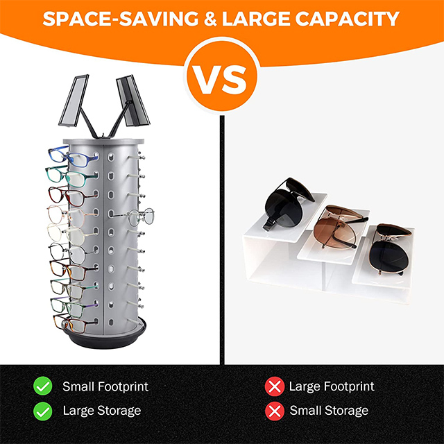 Rotating Glasses Display Stand