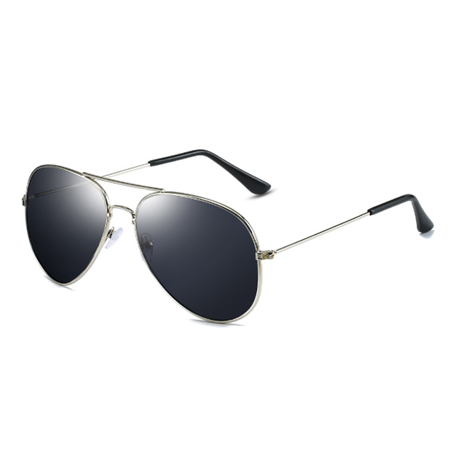 Metalowe okulary przeciwsłoneczne Aviator męskie/damskie z polaryzacją #3025