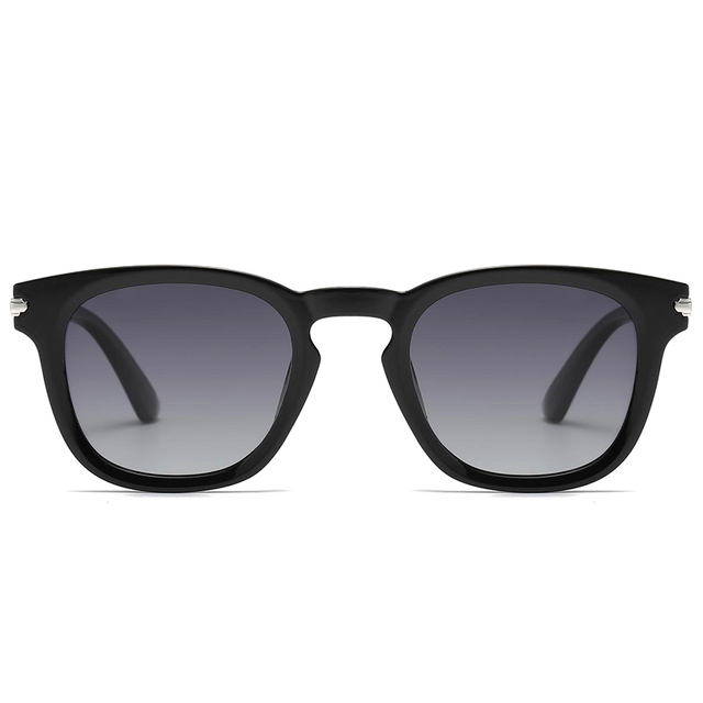 7529 Roundish Frame with Keyhole Nose Bridge Full UVA UVB Protective Sunglasses