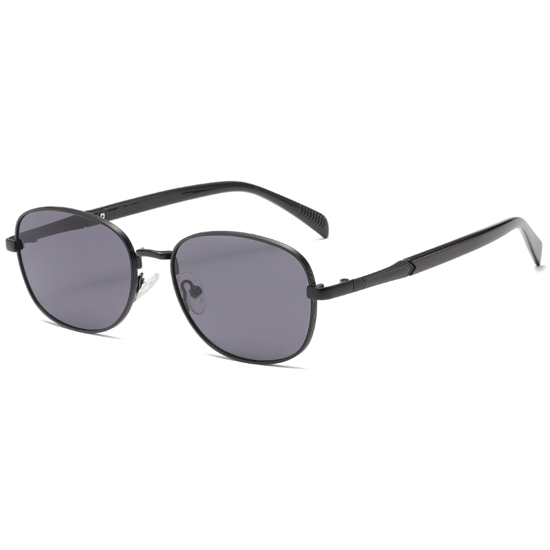 2288 Klassische runde schlanke Metallrahmen Flexible Gummi -Nasenpolster Unisex Sonnenbrille