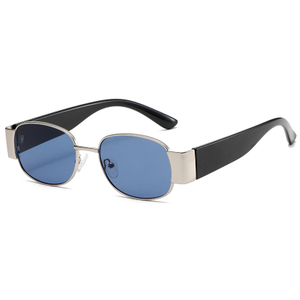 2285 Runder Metall -Frontrahmen verfügt über breite Kunststoff -Tempel klassische Unisex -Sonnenbrille