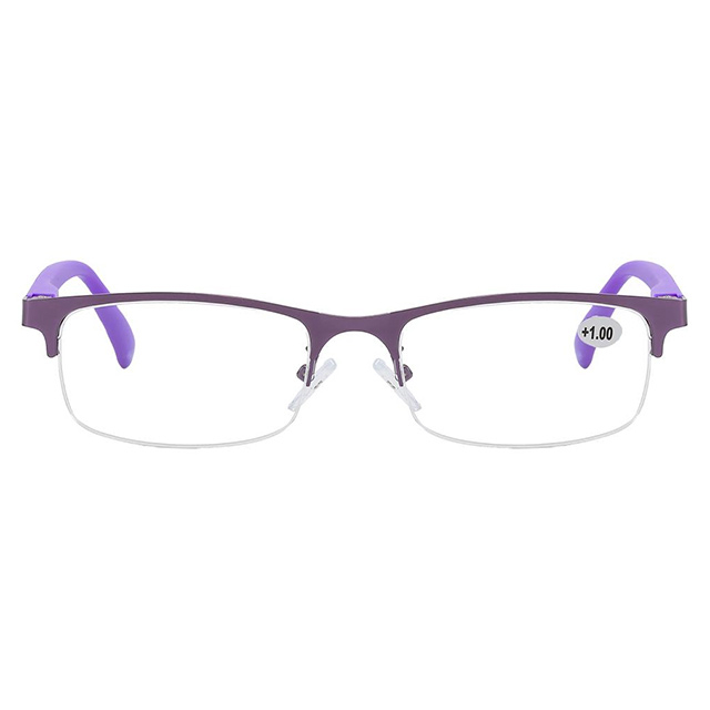 3122 Combination Material Semi Rimless Unisex Reading Glasses