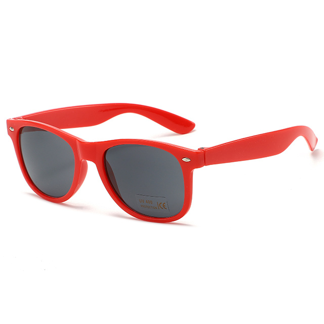 8816304 Shiny Red Arched Nose Bridge Sales Promotional Sunglasses
