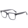 8019 Square Shaped Frames with Metal Pin Inserted Temples Ready Goods Acetate Optical Frames for Men
