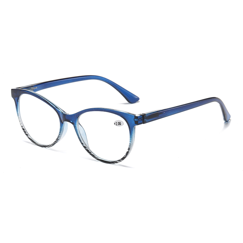 Okvir s gradijentnim uzorkom u obliku mačkastih očiju za ženske naočale za čitanje #81317