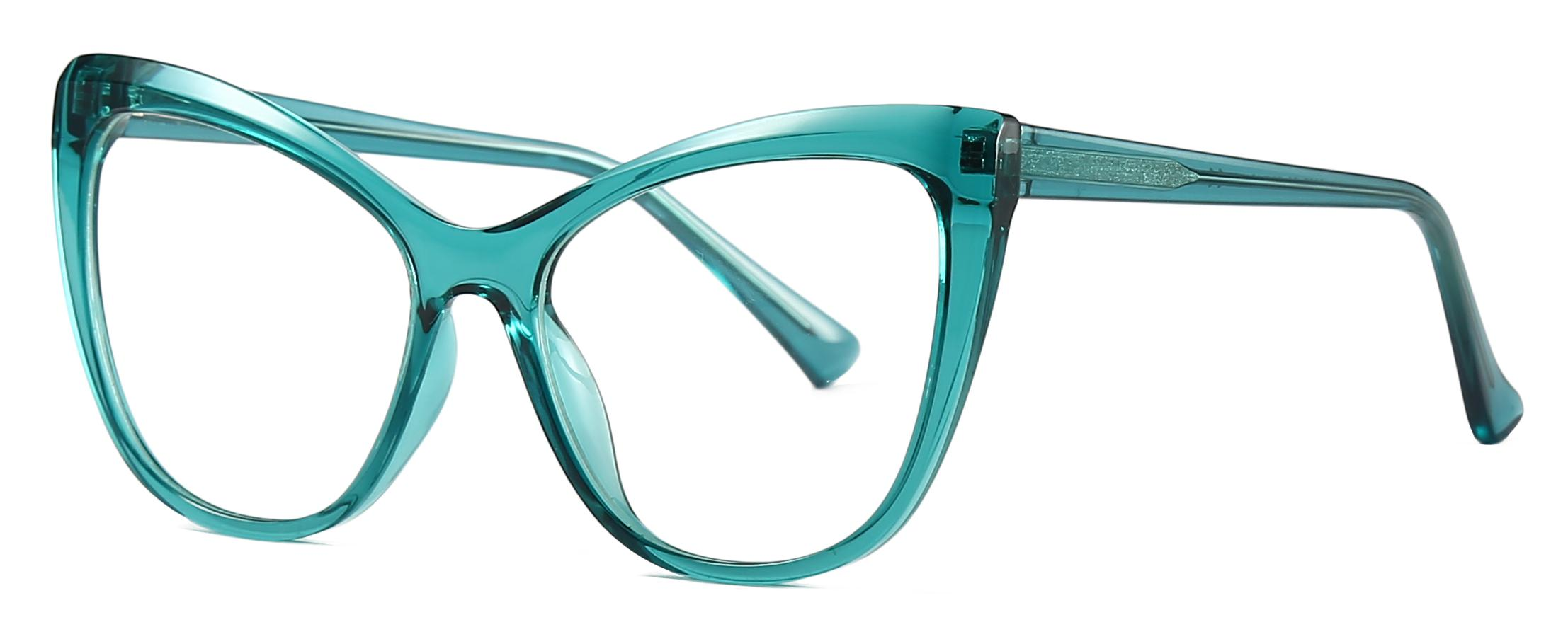 Lire les marchandises forme d'oeil de chat TR90 + CP lentilles Anti-lumière bleue femmes montures optiques #2027