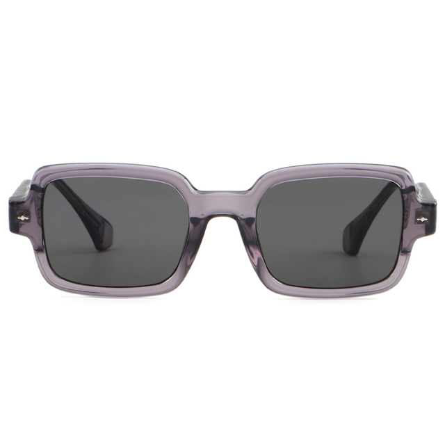 9803 Rectange Shape with Gold Metal Rivets Double Hinge Women Sunglasses