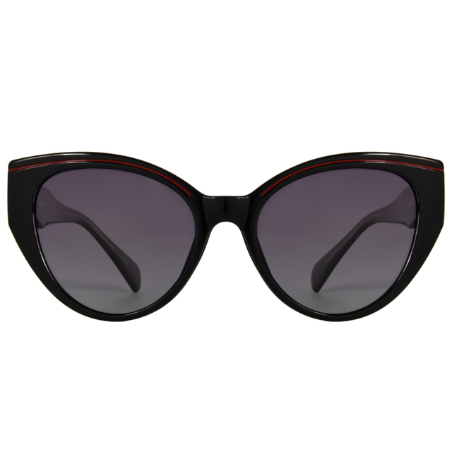 7017 Classic Oval Shape 1.1mm Thickness Polarized Lens Good Quality Plastic Women Sunglasses