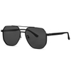7321 Geometric Shaped Frame Double Nose Bridge TAC Polarized Aviator Sunglasses