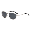 2312 gewölbter ovales Metalldrahtrahmen TAC Polarisierte Linse Ultraleicht Unisex Sonnenbrille