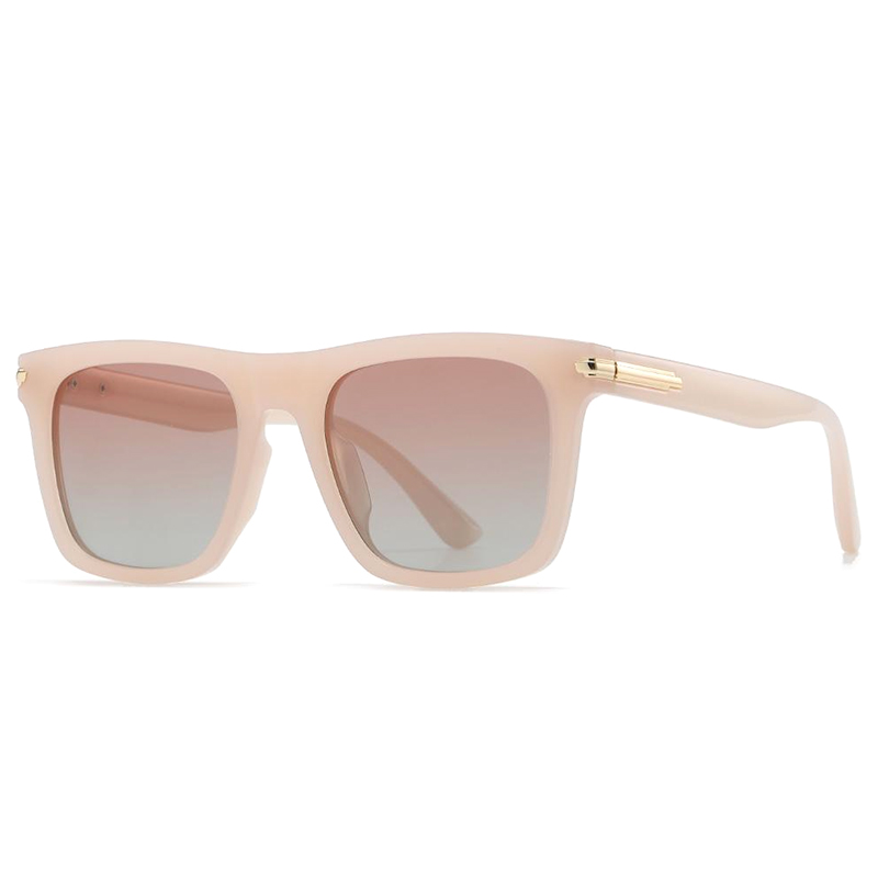 7528 Wholesale Square Shape Frame with Gold Tone Metal Hardware TR90 Injected Sunglasses