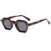 3467 Geometryczny sześciokątny kształt grubej ramki UV400 Kategoria 3 na trendach okulary przeciwsłoneczne unisex