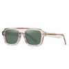 32101 Horizontal Thick Bridge High Quality Unisex Acetate Sunglasses