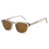 6201 Classic Round Frame Keyhole Nose Bridge Plastic Sunglasses