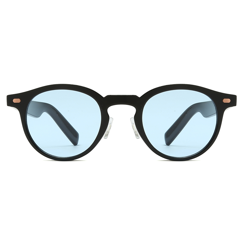 Ready Goods, retro, ochelari de soare pentru bărbați/unisex, ochelari de soare polarizați PC, în formă rotundă, blândă, #19112