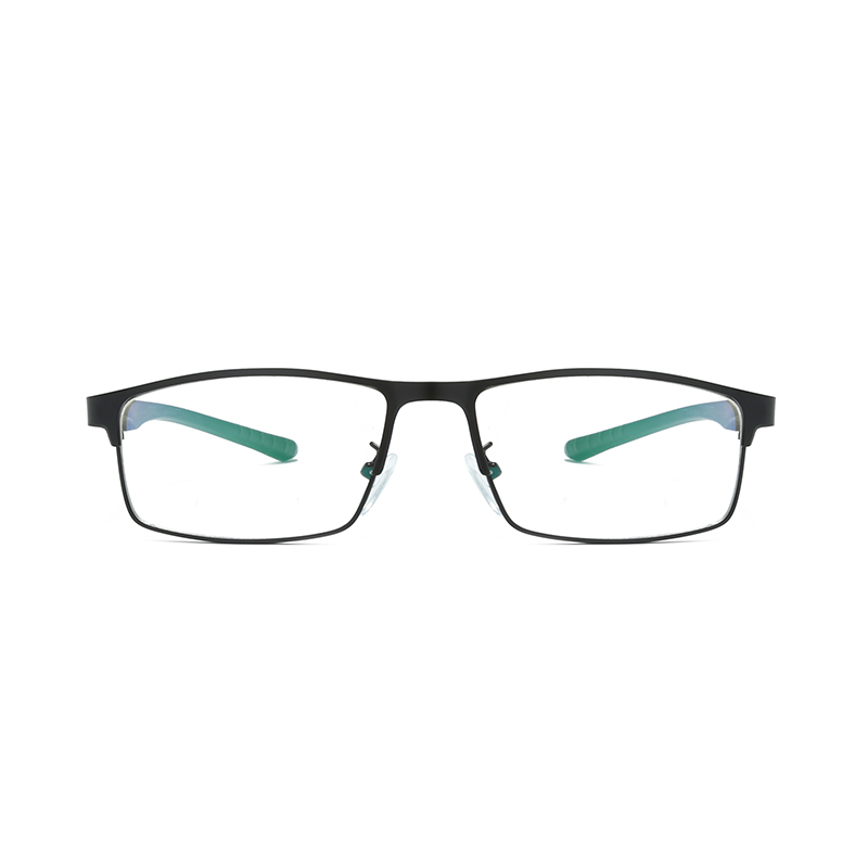 Tam Çerçeve Esnek Çerçeve Elastik Ayna Ayakları Radyan Rahat Fit Erkekler Metal + TR90 Spor gözlük çerçeveleri #8508
