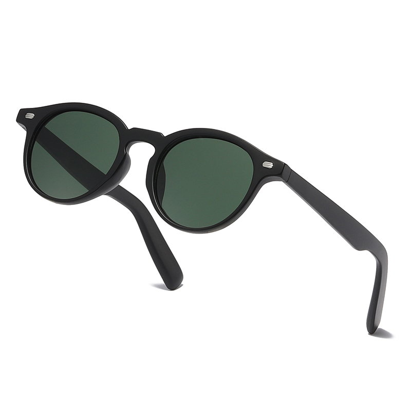 Класичні поляризовані сонцезахисні окуляри унісекс із вторинної переробки круглої форми №81235