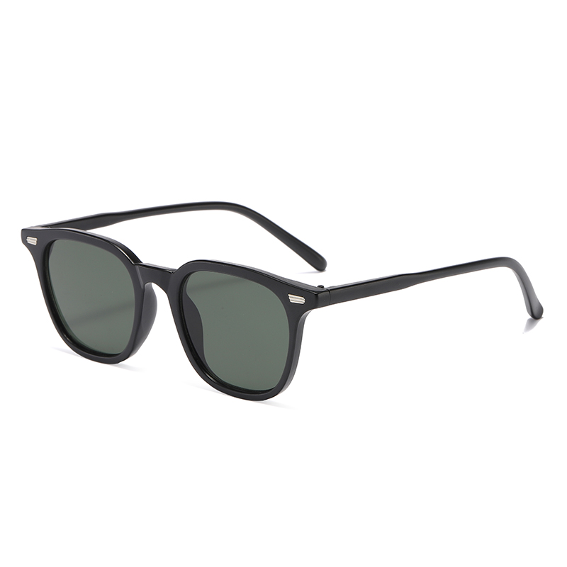 Mode Wayfarer recyclé PC polarisé unisexe lunettes de soleil #81592