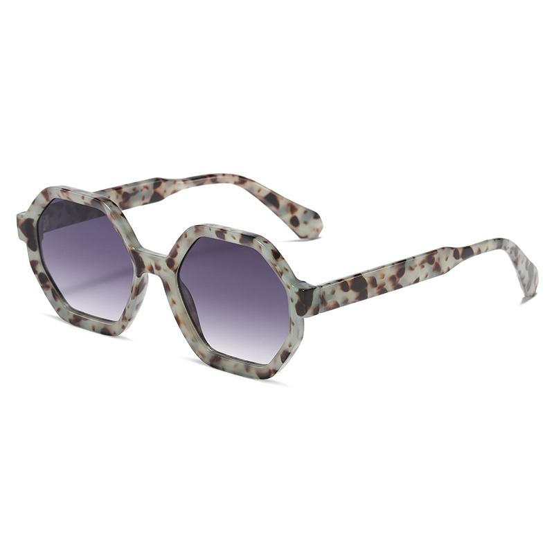Design de modă, formă geometrică, ochelari de soare polarizați PC pentru femei #81491
