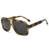 5006 Large Size Frame Horizontal Nose Bridge TAC Polarized Lens Unisex Sunglasses