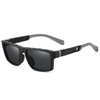 7521 Openwork Design Temples Rubber Tips Lightweight TR Material Sporty Style Sunglasses