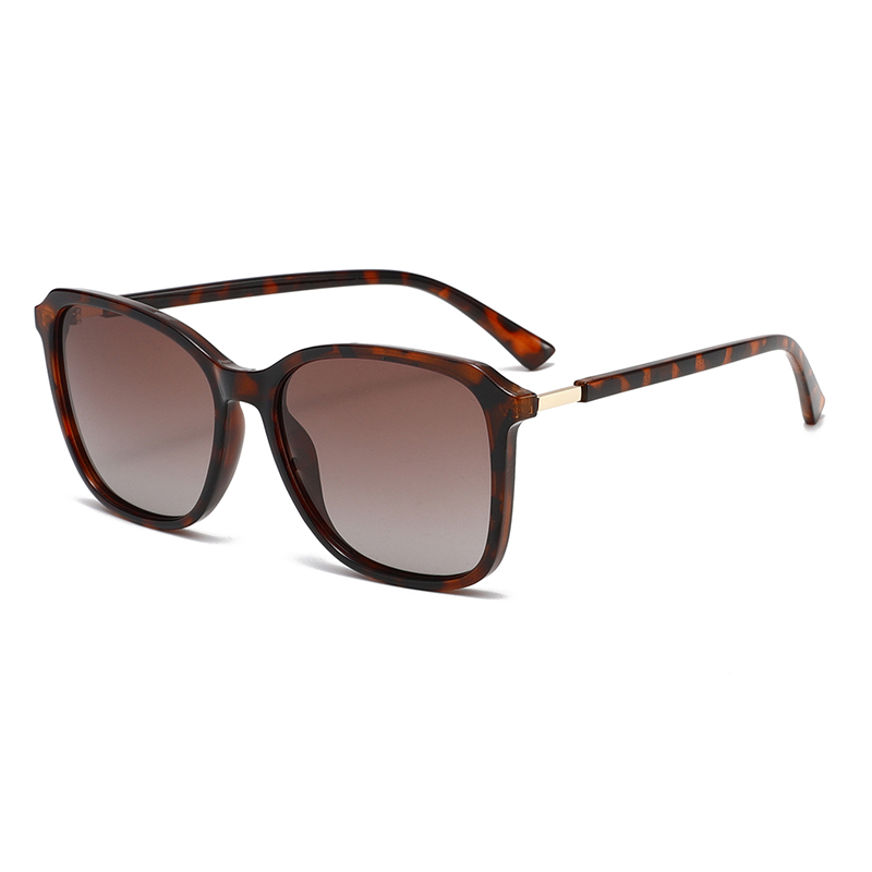 3457 Kwadratowa rama metalowa zawias TAC Polaryzowane soczewki swobodne okulary przeciwsłoneczne Unisex w stylu