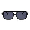 3485 übergroße quadratische flache obere Frontrahmen Pilotstil Double Bridge Stylish Unisex Sonnenbrille