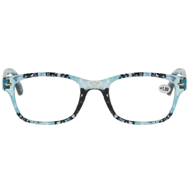 3141 Rectangular Frame Unique Snakeskin Pattern Print Unisex Reader