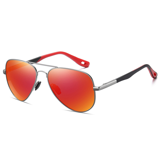 Aviator Double Bridges Men/Women Polarized Sunglasses Metal + Rubber #81701