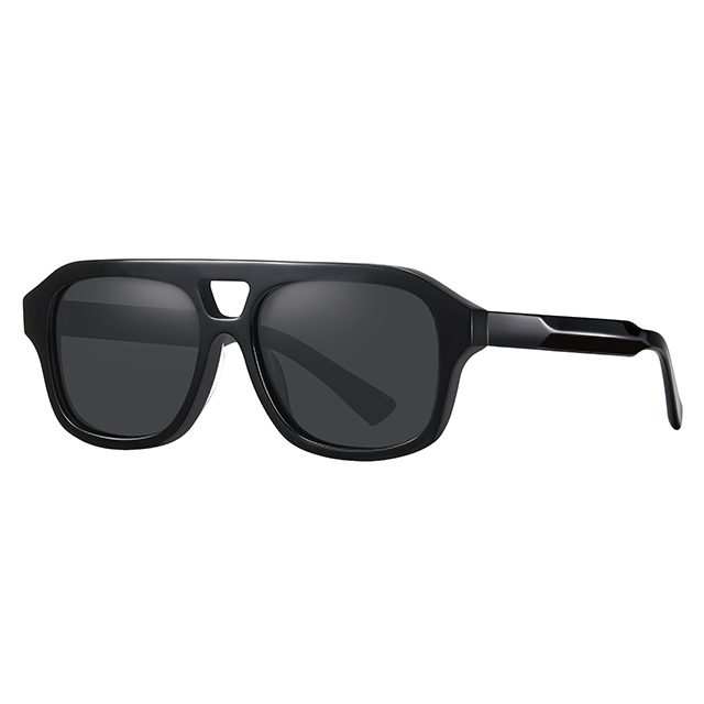 32102 occhiali da sole acetato unisex a doppio ponte.