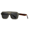32101 Horizontal Thick Bridge High Quality Unisex Acetate Sunglasses
