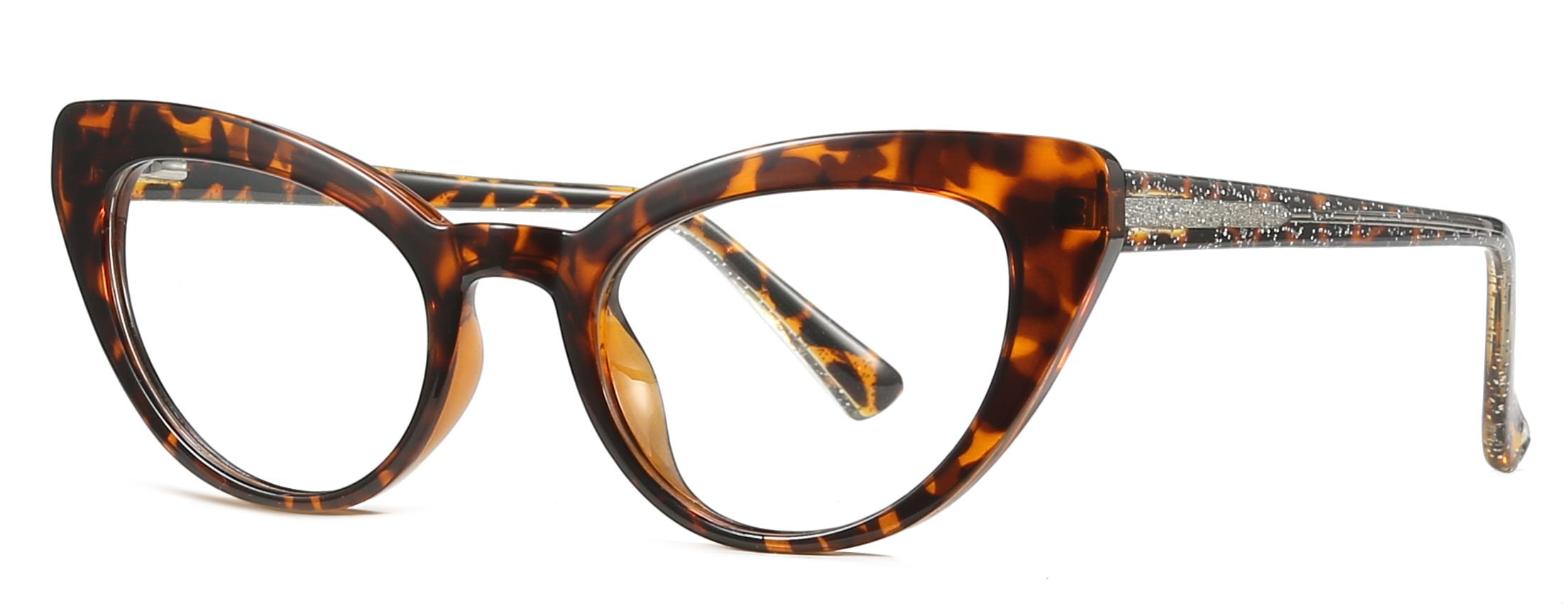 Promptus Bona Cat Eye Shape Multi-colored TR90+CP Women Optical Frame #2012