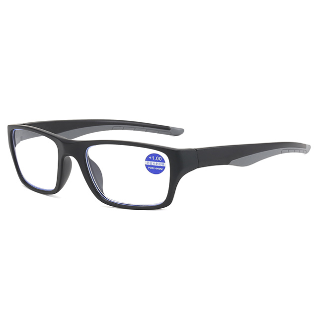 3093 Blue Light Blocking Wrapped Shape Sports Reading Glasses